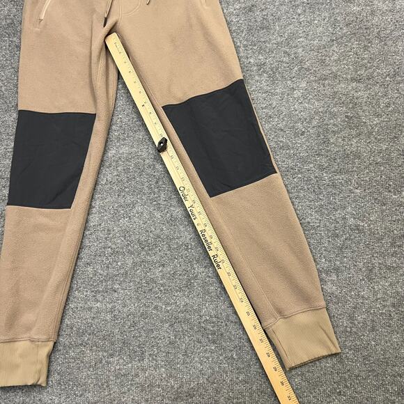 Alo Pants Womens Small Brown Logo Jogger Fleece Yoga High Rise Pocket Drawstring - Picture 11 of 12